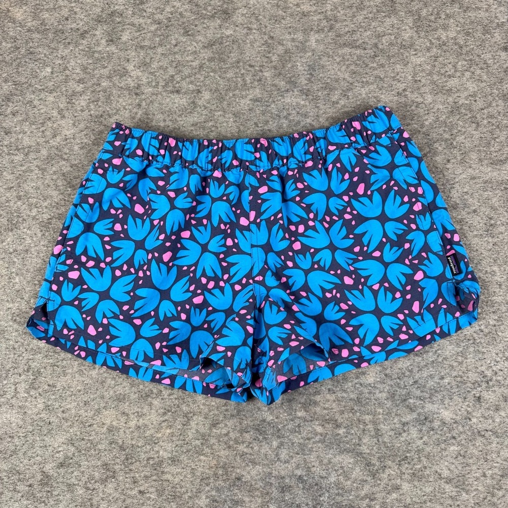 Patagonia Barely Baggies Shorts 2.5" Floral 57043 Blue Womens Small S
